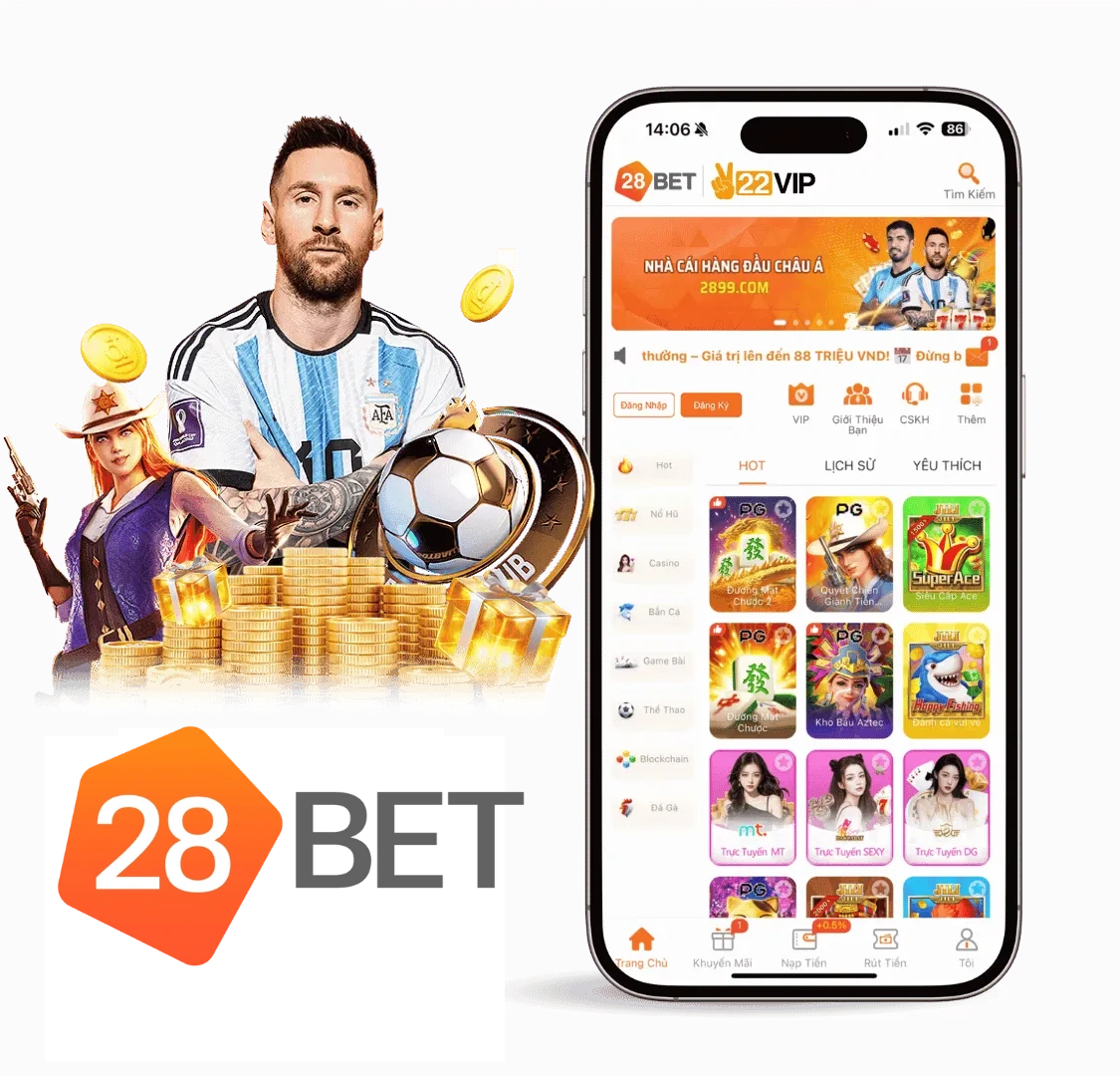 Ứng dụng 28Bet trên điện thoại và máy tính bảng